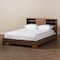 Baxton Studio Vanda Modern Two-Tone Walnut and Black Wood Queen Size Platform Bed 138-7716 - alternate 6